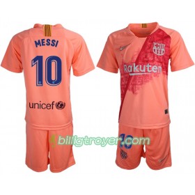 Billige Fotballdrakter FC Barcelona Messi 10 Barn Tredjedraktsett 2018/19 Kortermet